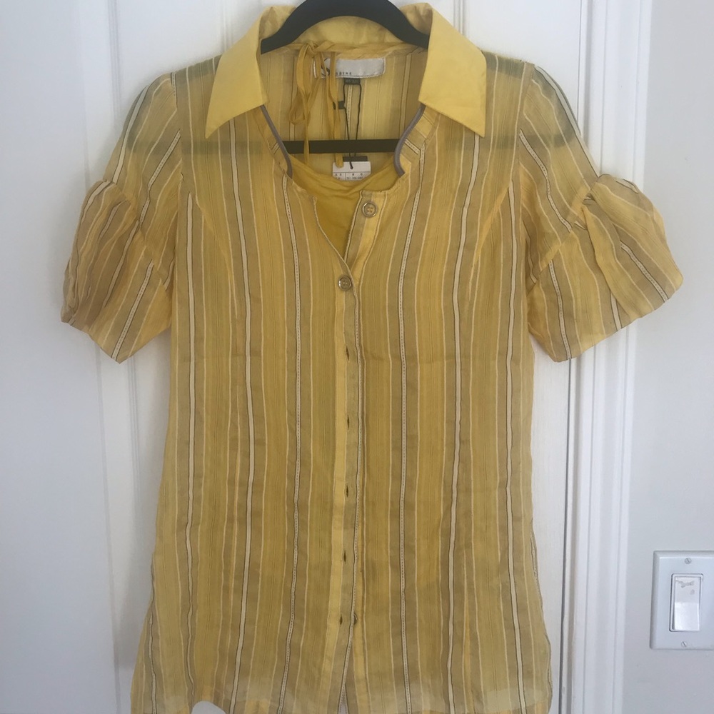 (2/$30)Silk blended shirt